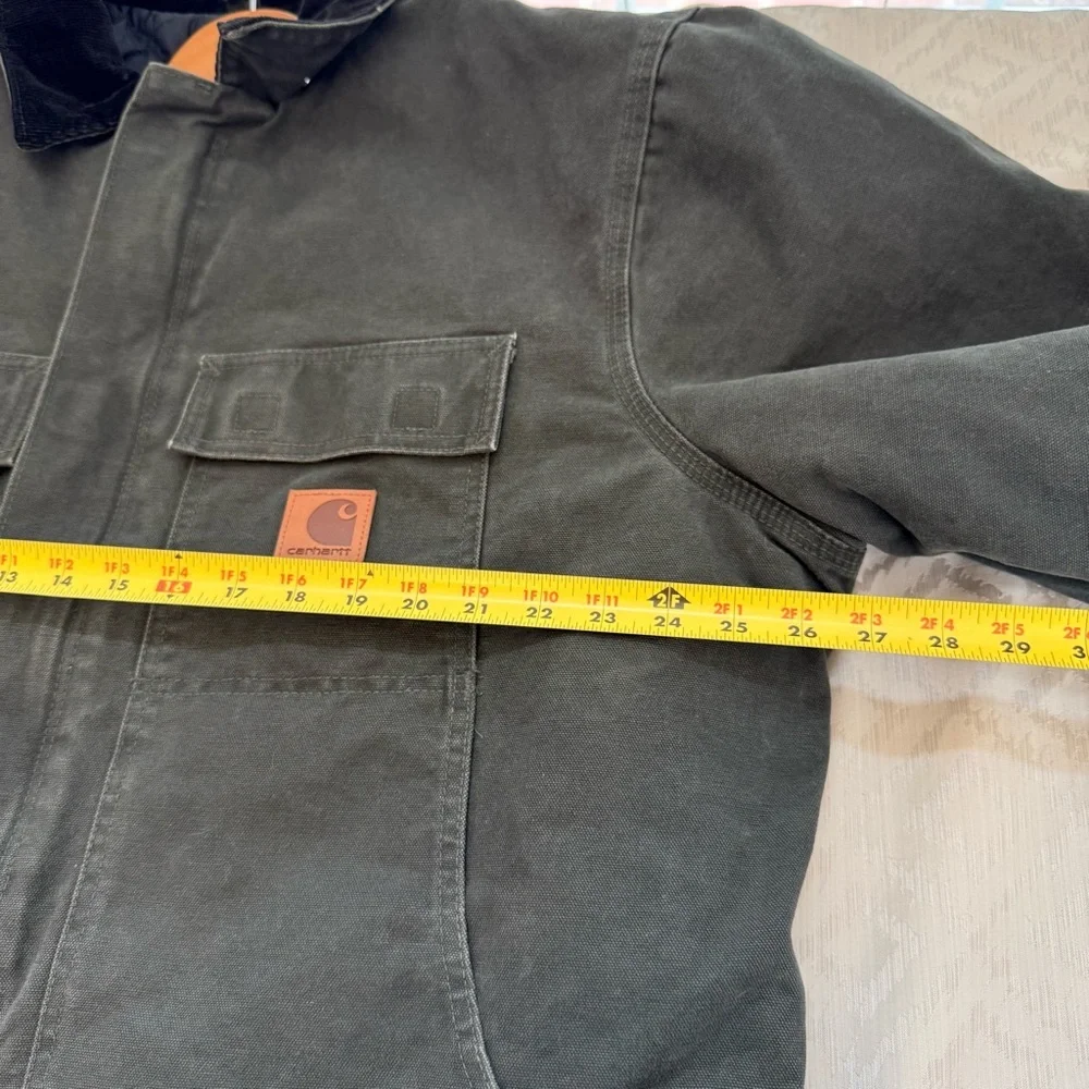 Carhartt Arctic Jacket Nylon Quilt Lined Mens C26 MOS Moss Green Canvas Size XL